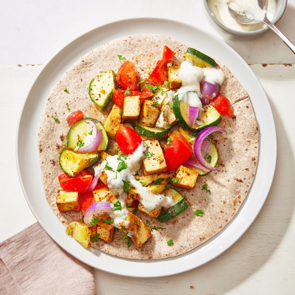 Imagine the savory aroma: the Vegan Viral Recipe Re-make, a flavorful plant-based meal served in warm wraps.