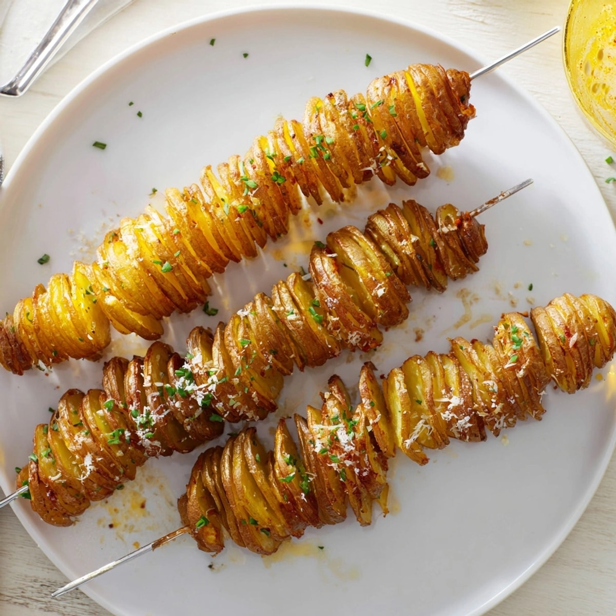 Easy Air-Fryer Tornado Potatoes recipe: crispy outside, fluffy inside, seasoned to perfection.
