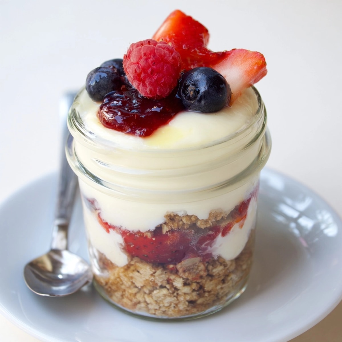 Simple Overnight Weetabix Cheesecake recipe: a healthy, make-ahead breakfast dessert featuring layers of flavor.