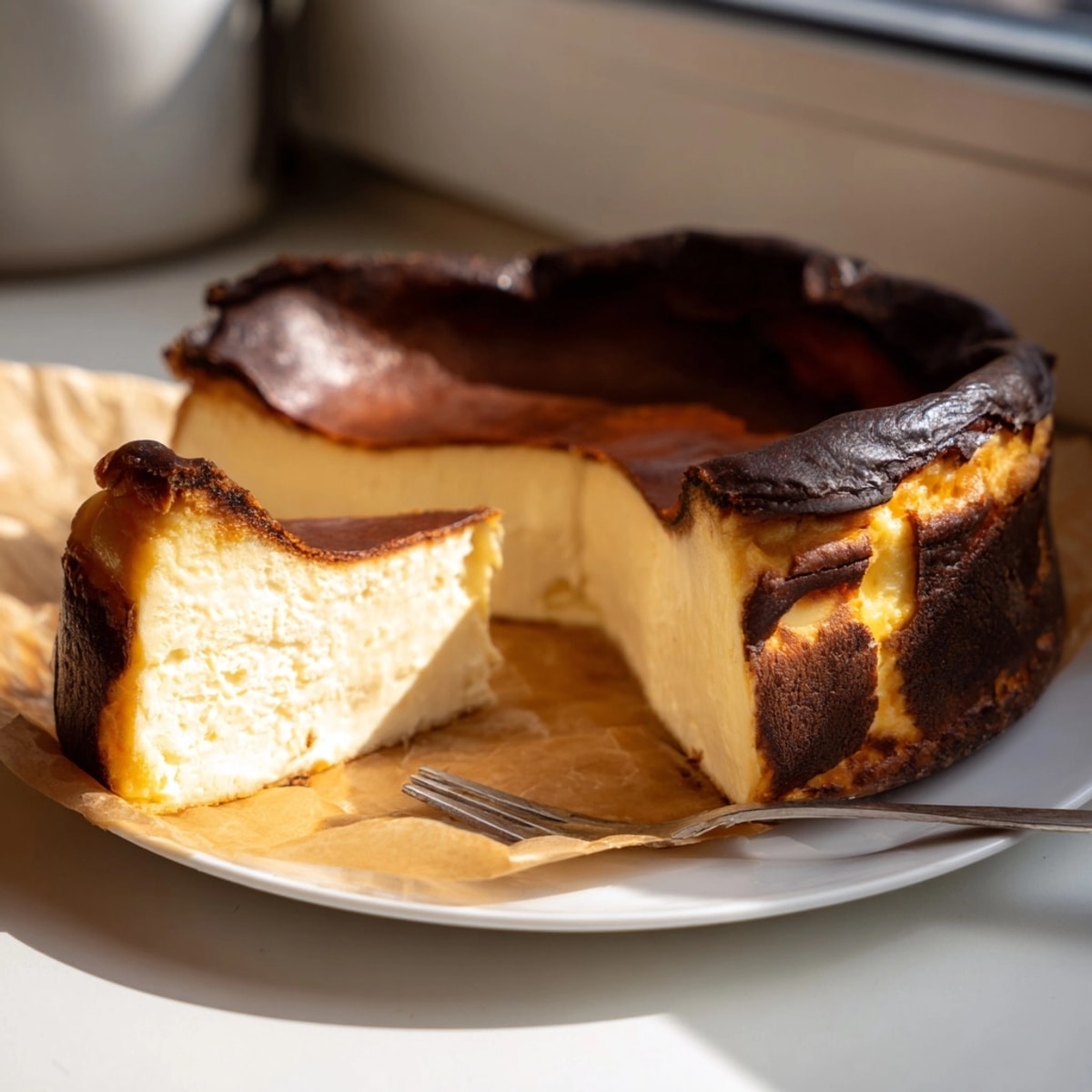 Imagine the custardy texture of Basque Burnt Cheesecake, a perfect, caramelized Spanish treat.