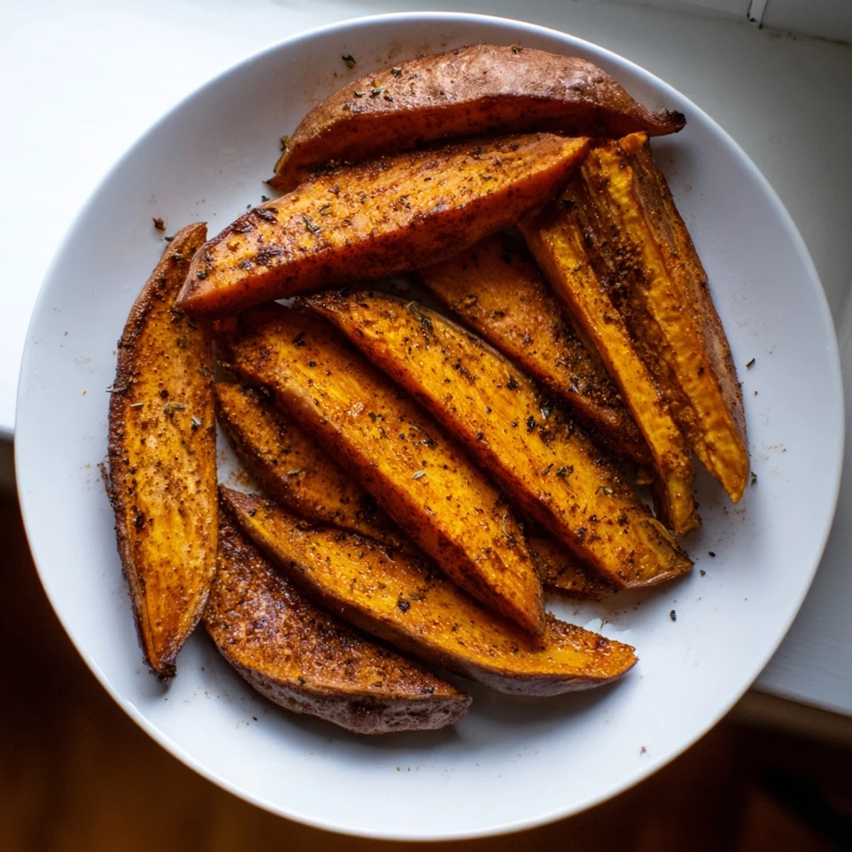 Baked Sweet Potato Wedges