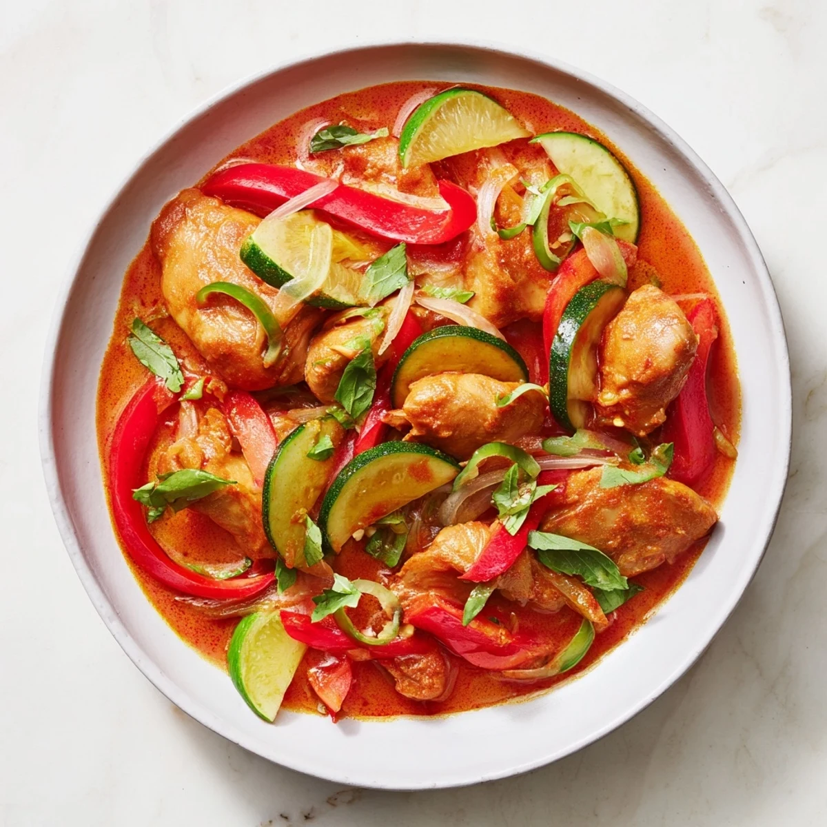 Spicy Thai Red Curry Chicken