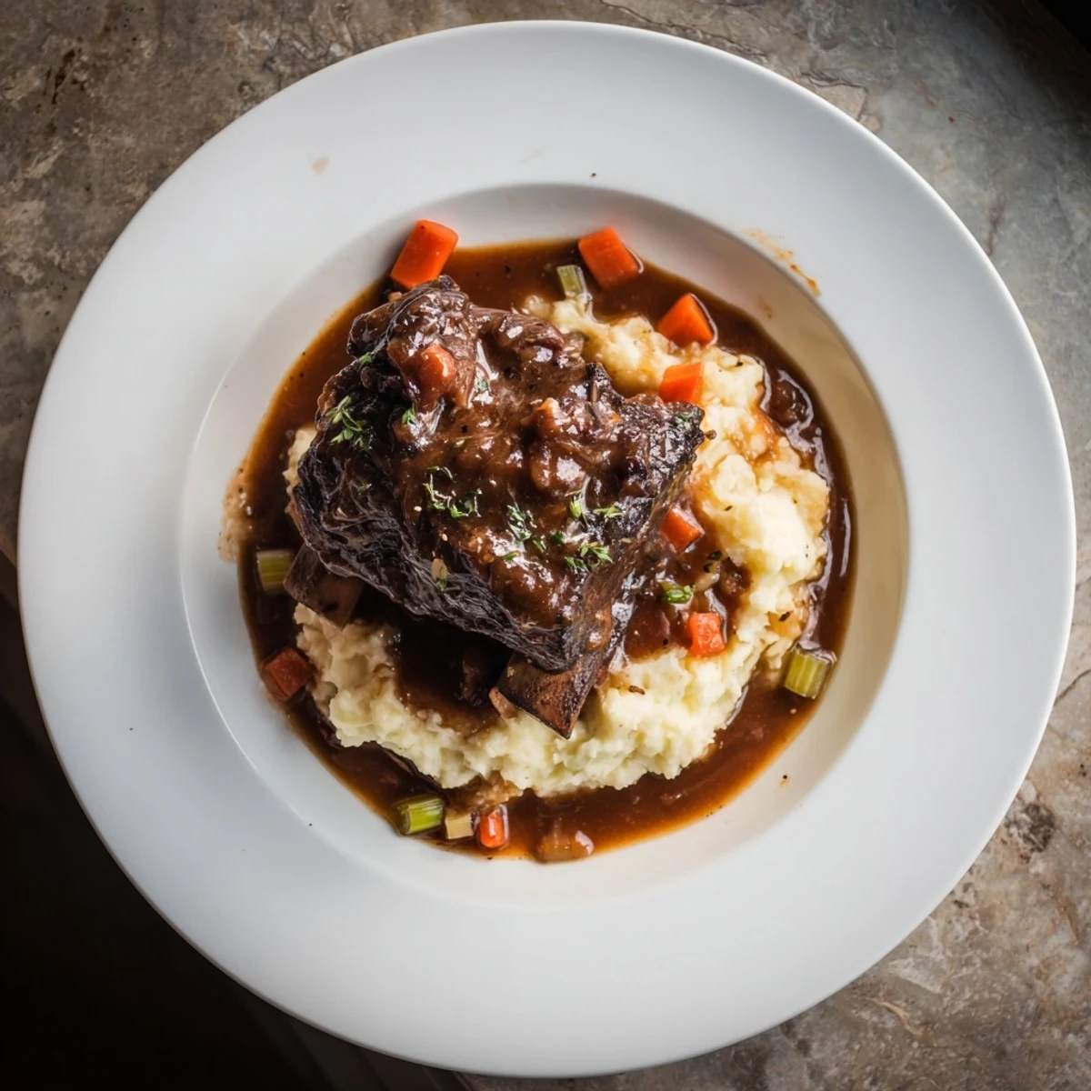 Braised Beef Short Ribs Mash