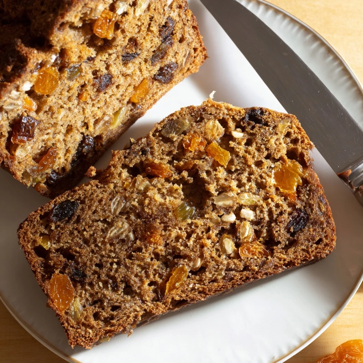 A freshly baked Spiced Chai Tea Loaf with a golden crust, ready to be sliced and enjoyed.