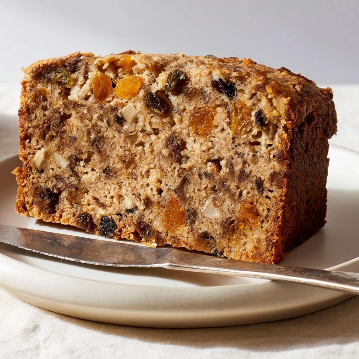 Warm slices of Spiced Chai Tea Loaf served with butter, perfect for a cozy breakfast.
