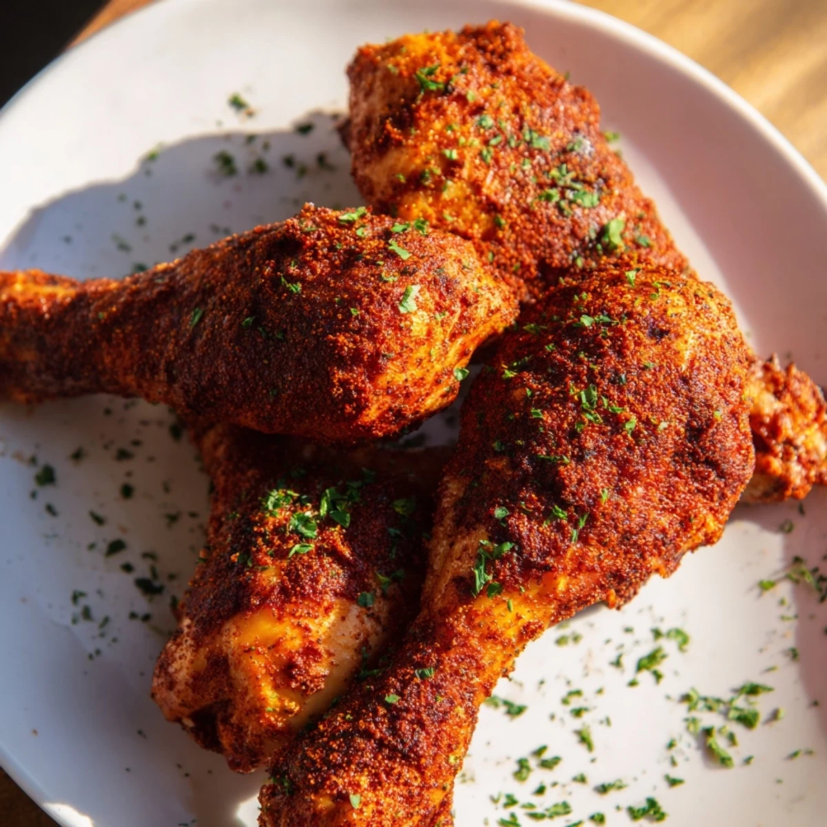 Golden-brown baked chicken drumsticks with paprika, perfectly seasoned and ideal for a simple family dinner.