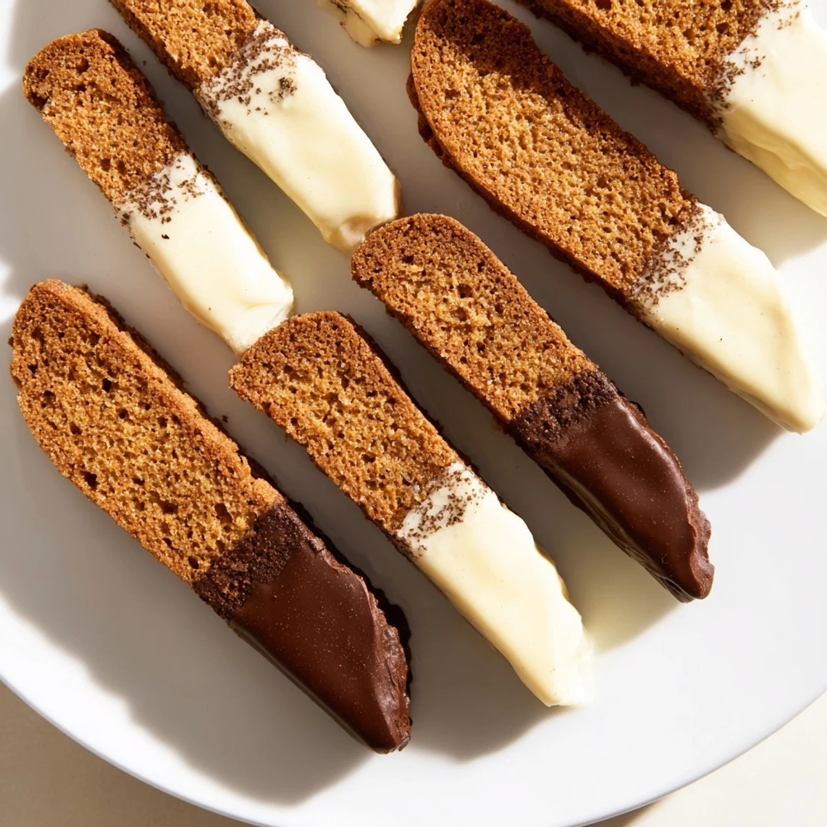 Gingerbread Biscotti White Chocolate