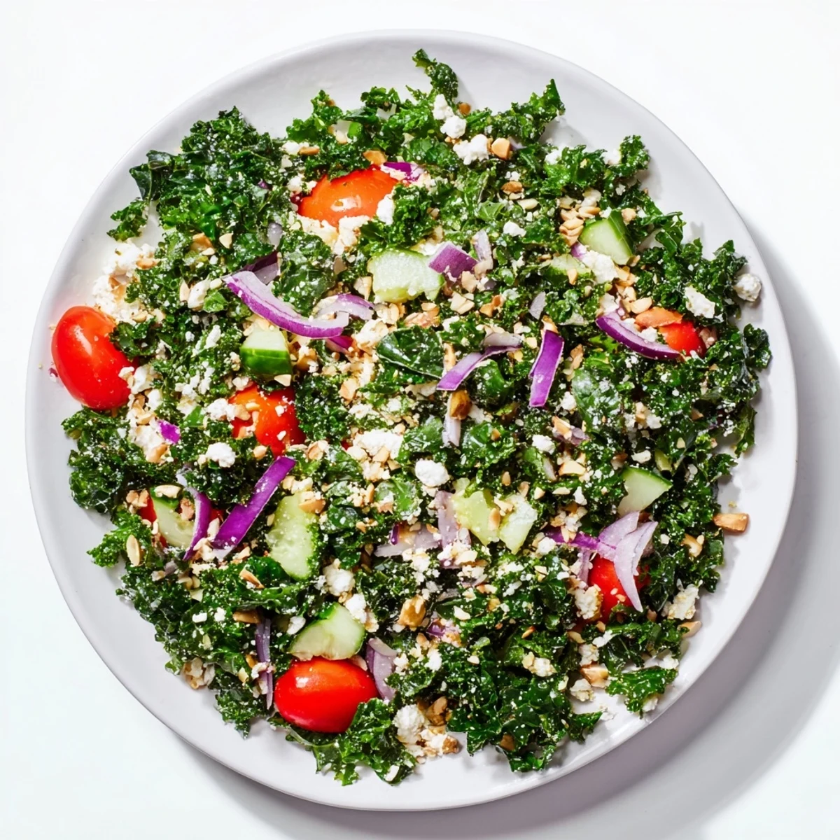 Enjoy a refreshing scoop of Kale Salad: a light, healthy meal, perfect for any occasion.
