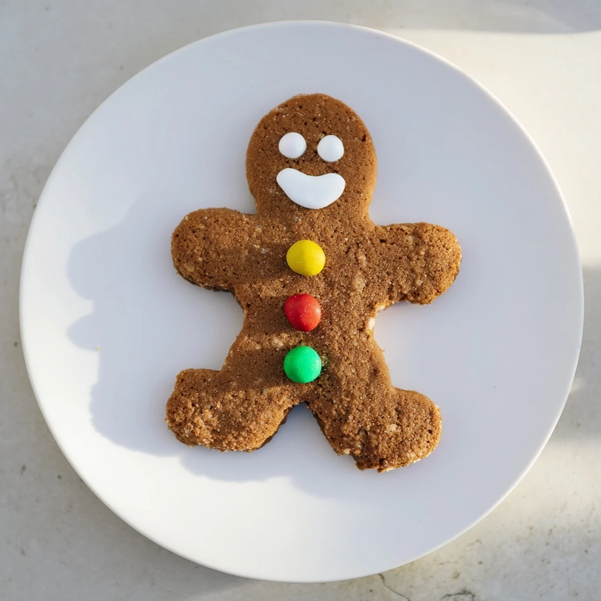 Warm, spiced gingerbread men cookies, freshly baked and ready for colorful icing designs.