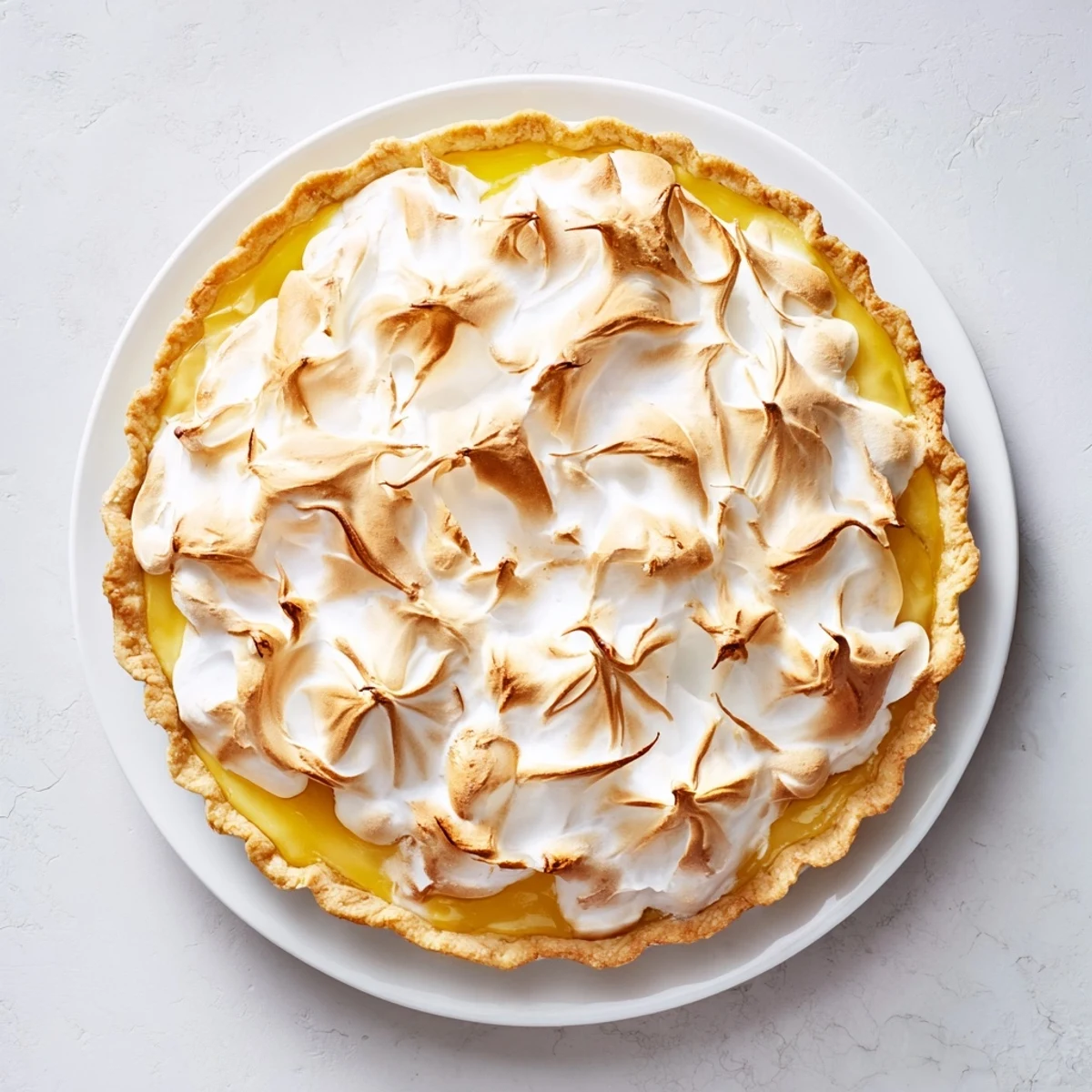 Imagine the sweet and tangy aroma of fresh Zesty Lemon Meringue Pie, a perfect American dessert.