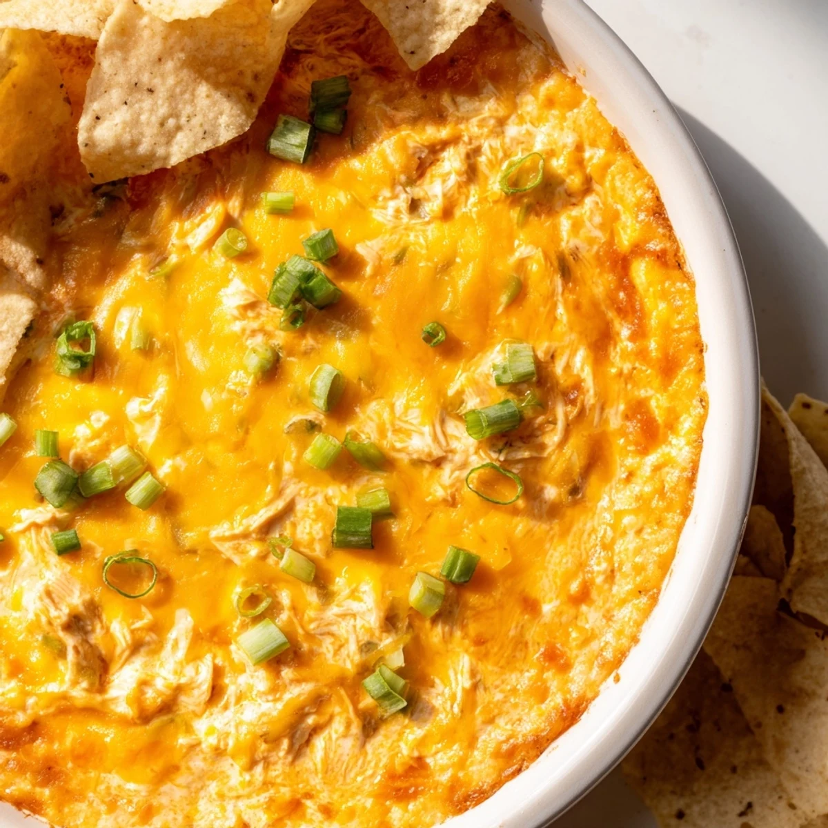 Creamy Spicy Buffalo Chicken Dip: warm, cheesy appetizer perfect for game day gatherings.