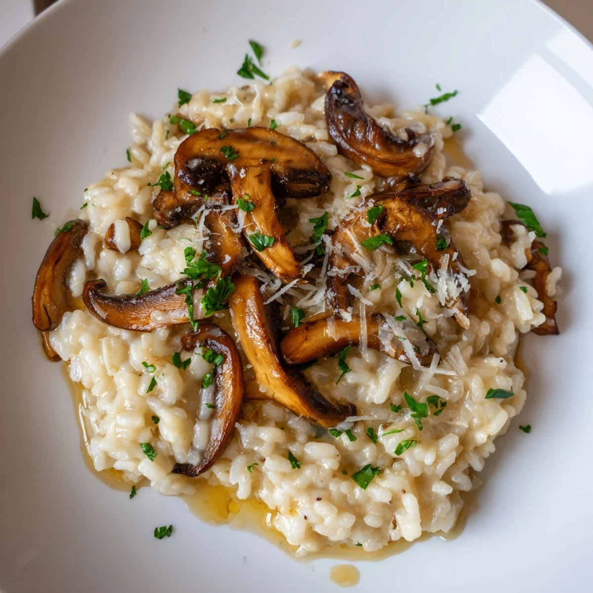 Mushroom Risotto Truffle Oil