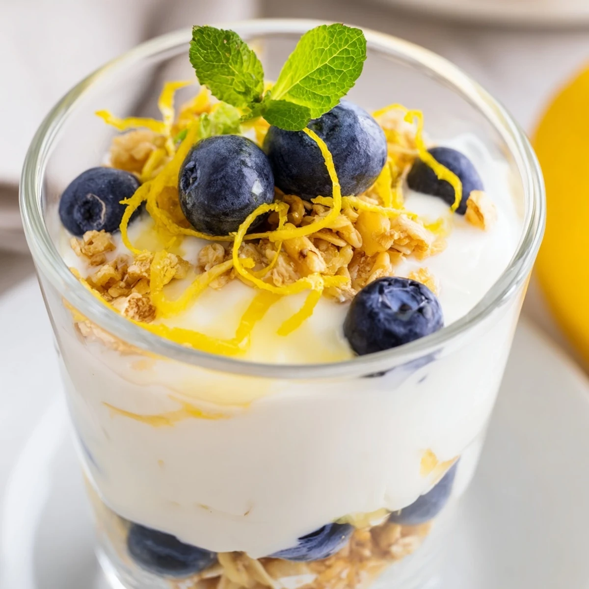 Lemon Blueberry Yogurt Parfait