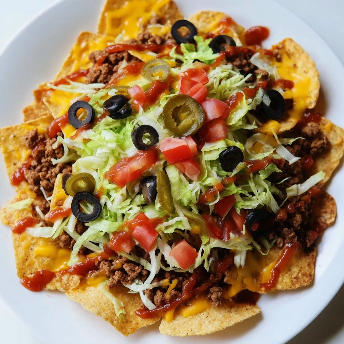 A festive Touchdown Nacho Bar platter offers crispy chips, savory meats, zesty salsas, and guacamole for game day.  