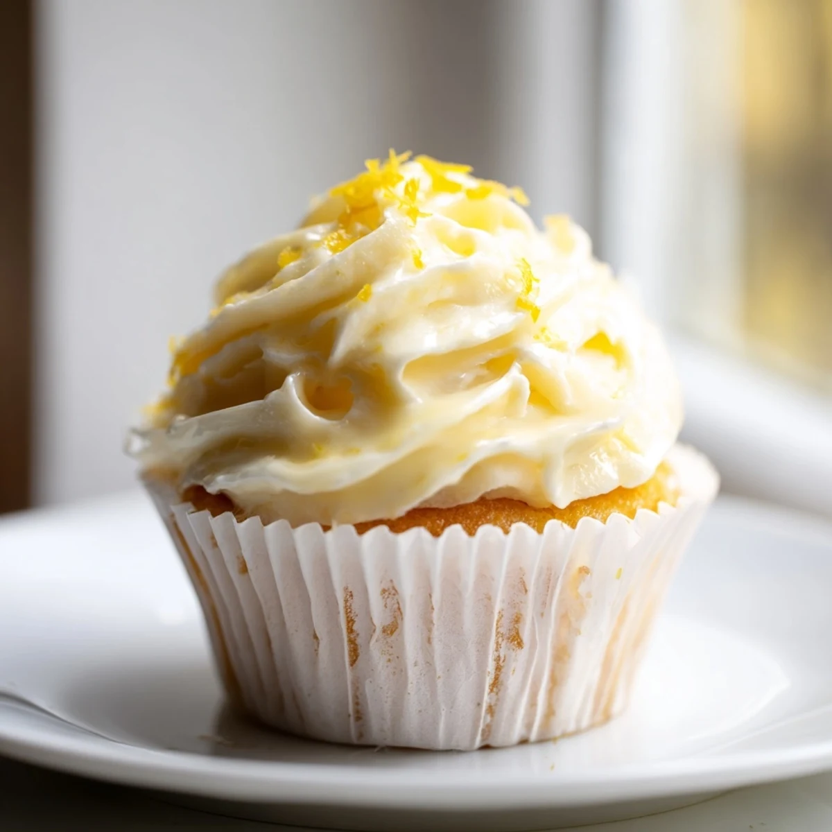 Elderflower Cupcakes with creamy buttercream, topped with edible flowers for a spring tea party.