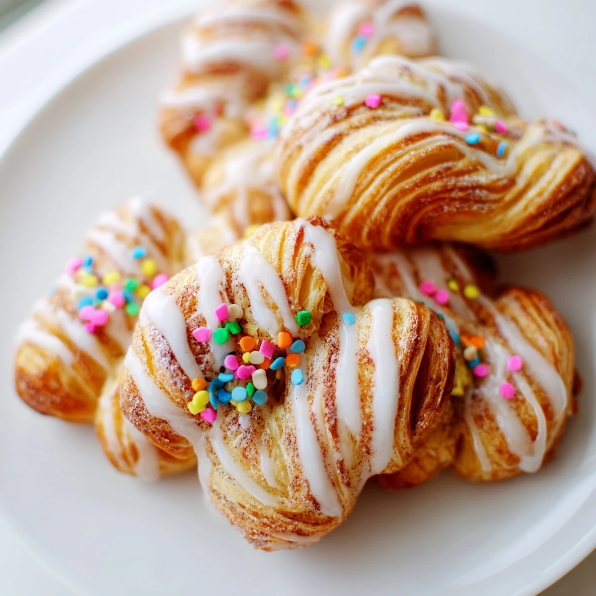 Festive Easter Bunny Twists dessert arranged on serving platter with pastel decorations for spring brunch