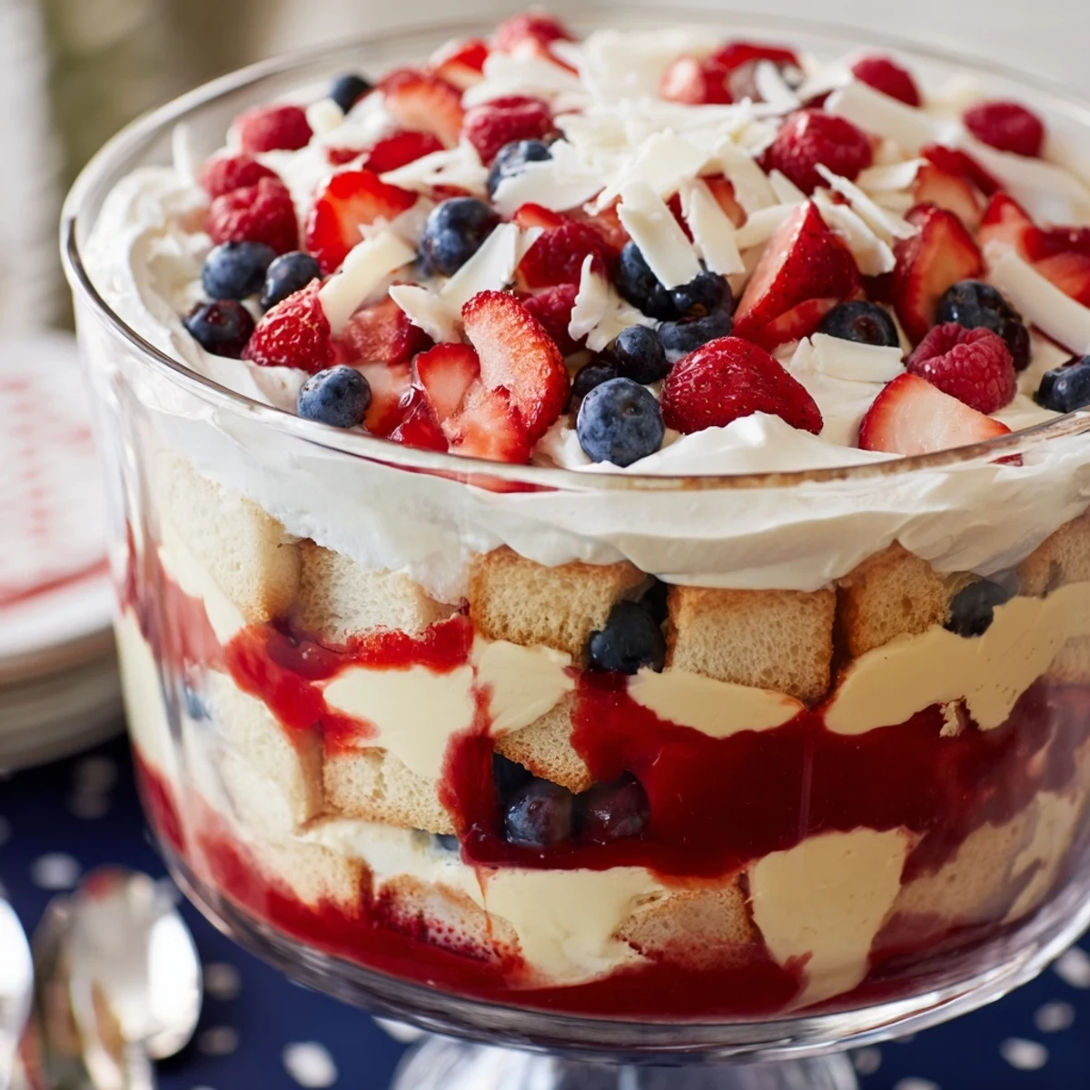 Red White And Blue Trifle