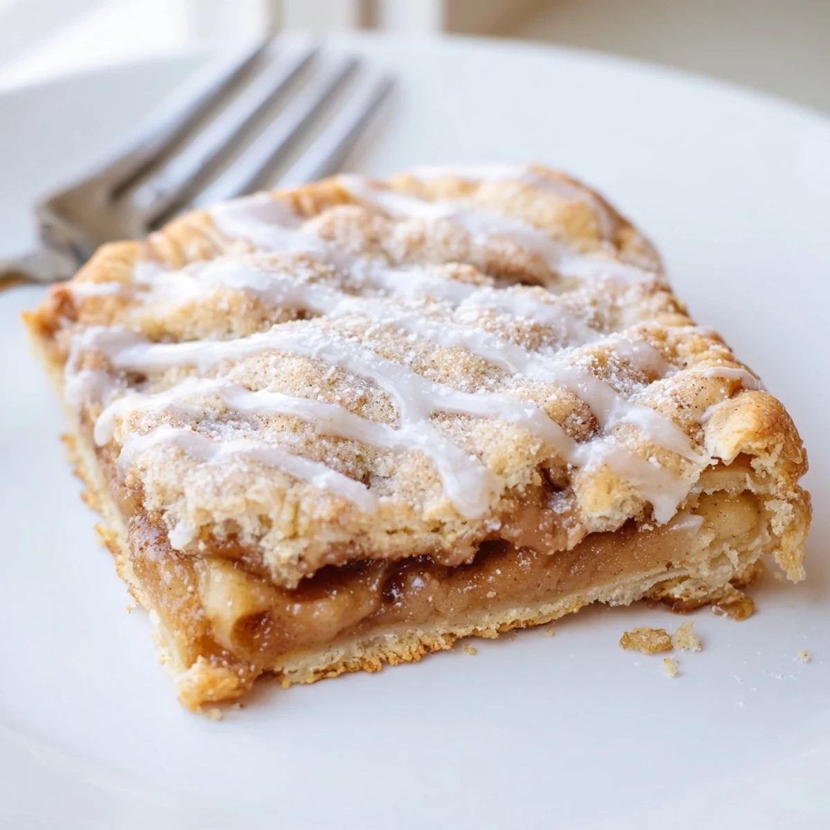 Warm Brown Sugar Cinnamon Pop Tart Bars cooling on parchment, sticky cinnamon glaze