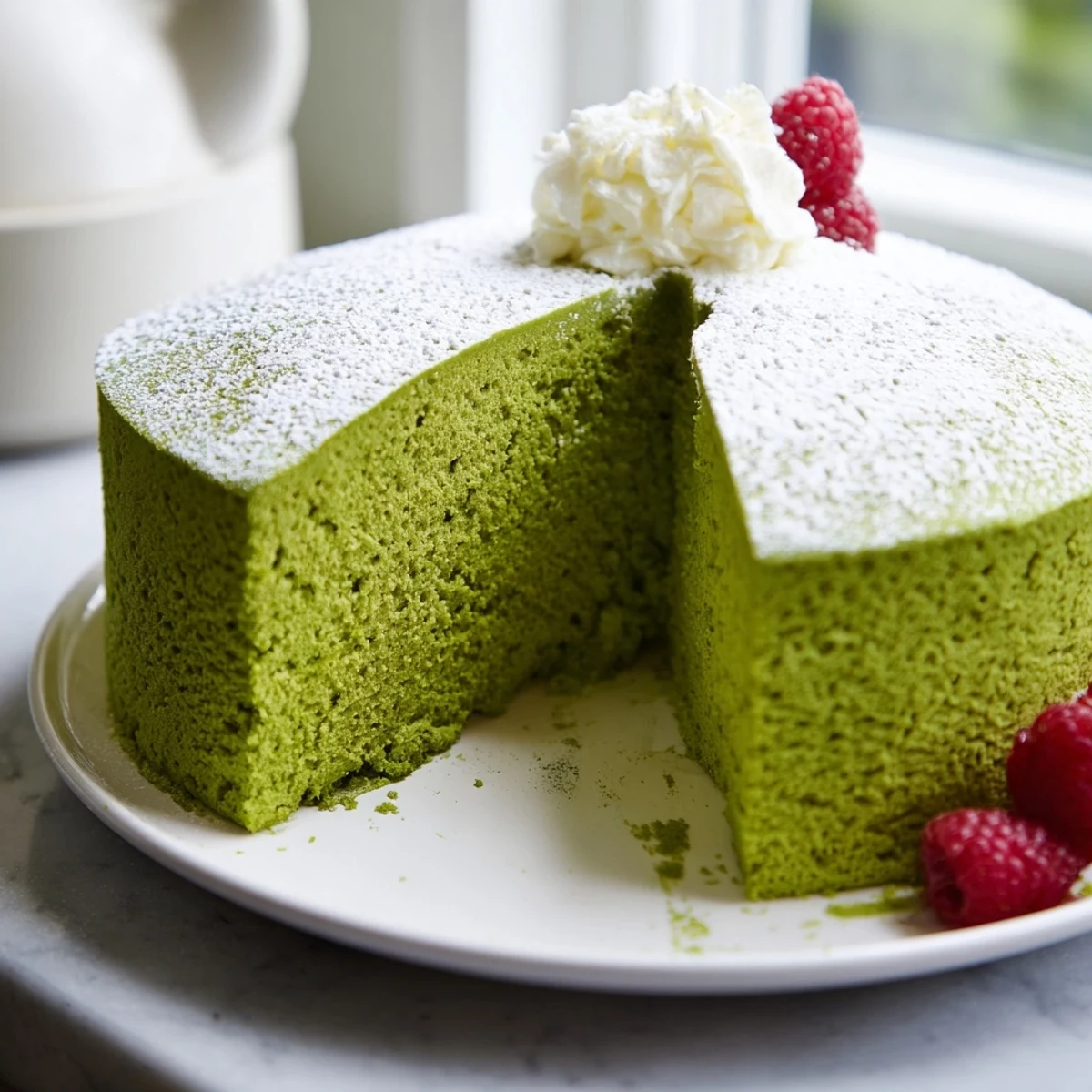 Japanese Matcha Sponge Cake
